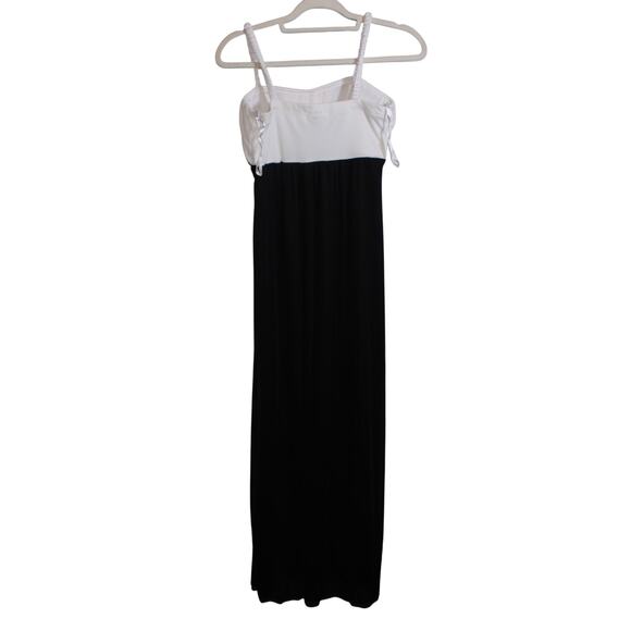 Y2K Sweet Storm Black Maxi Dress With White Draped Cups And Sequins Size L - Picture 3 of 5